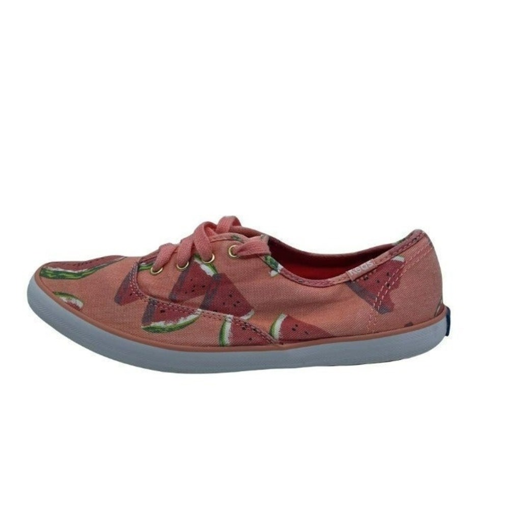 Keds Champion Sneakers Womens 7 Pink Watermelon Print Low Top Canvas - Picture 7 of 12